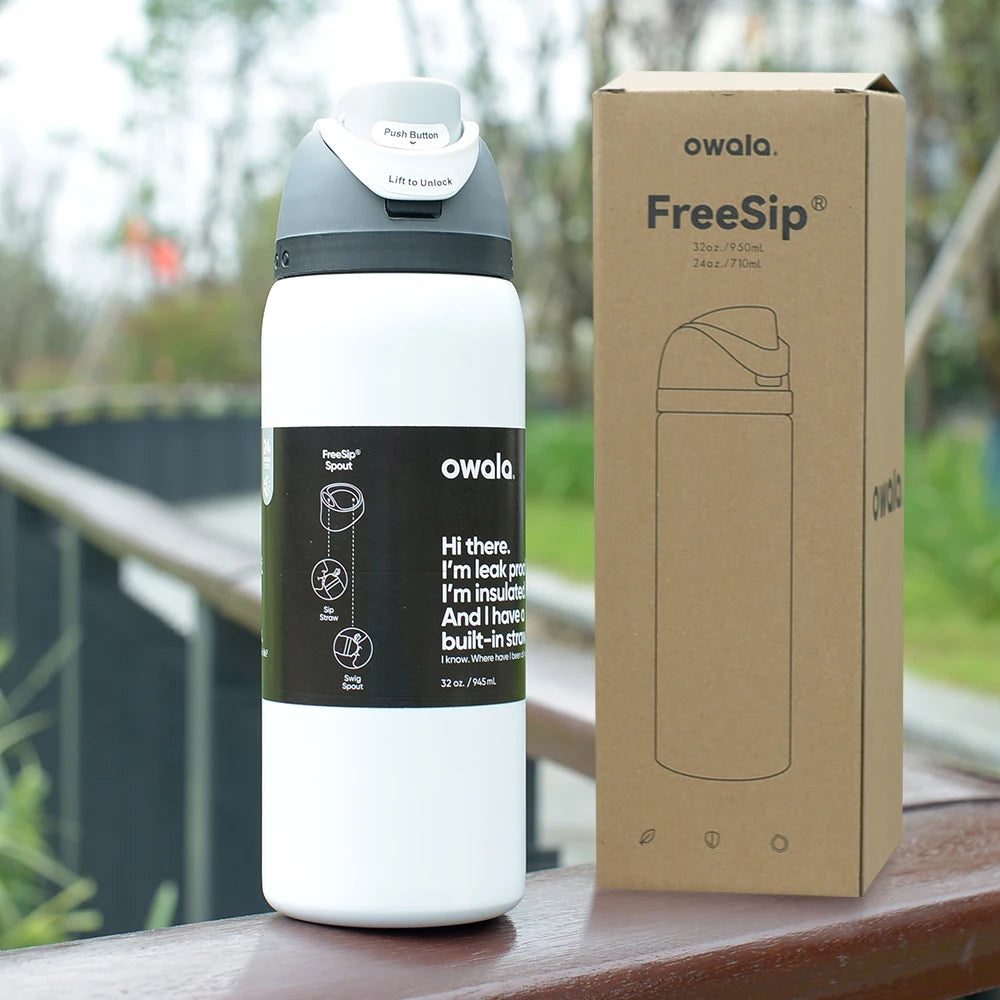 Insulated Stainless Steel Water Bottle with Straw, Bpa-Free Sports Water Bottle, Great for Travel, 24Oz/32 Oz,