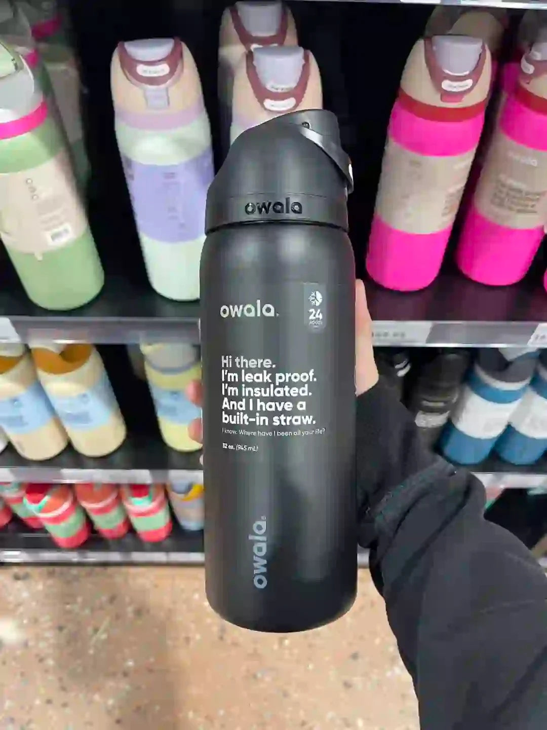 Insulated Stainless Steel Water Bottle with Straw, Bpa-Free Sports Water Bottle, Great for Travel, 24Oz/32 Oz,
