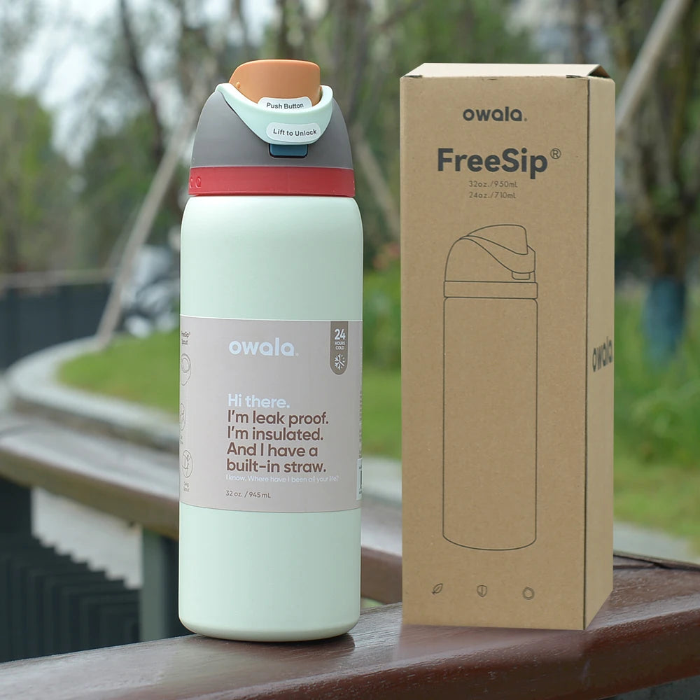Insulated Stainless Steel Water Bottle with Straw, Bpa-Free Sports Water Bottle, Great for Travel, 24Oz/32 Oz,